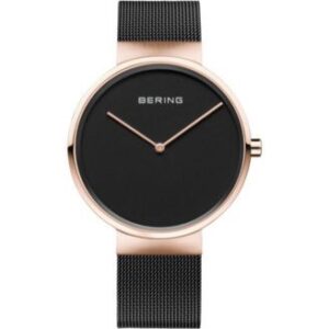 Bering Men's Classic Stainless Steel Case and Mesh Watch - Macy's
