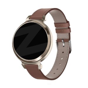 Bandz Pebble Round 2 - 14mm Leather Strap 'Deluxe' (Brown)