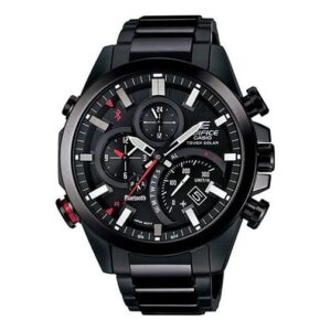 Casio Edifice Solar Powered Chronograph Watch - Black
